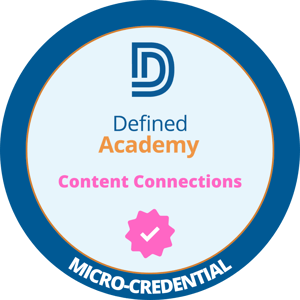 Content Connections Micro-Credential Badge