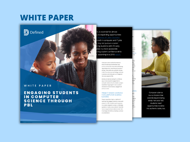 White Paper: Engaging Students In Computer Science Through PBL