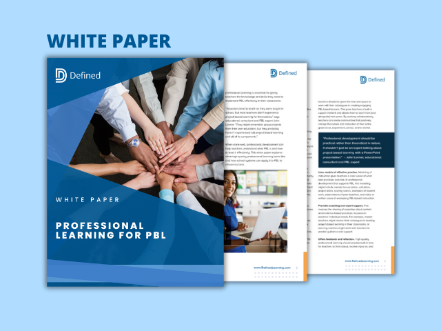 White Paper: Professional Learning for PBL